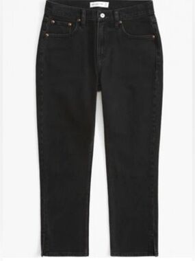 Abercrombie & Fitch Mid Rise Capri Size 29S Curve Love in Black
